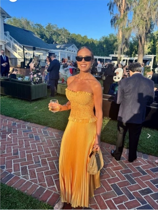 l’idee Dresses & Skirts - L'IDÉE Maya Strapless Pleated Maxi Dress AU14/US10